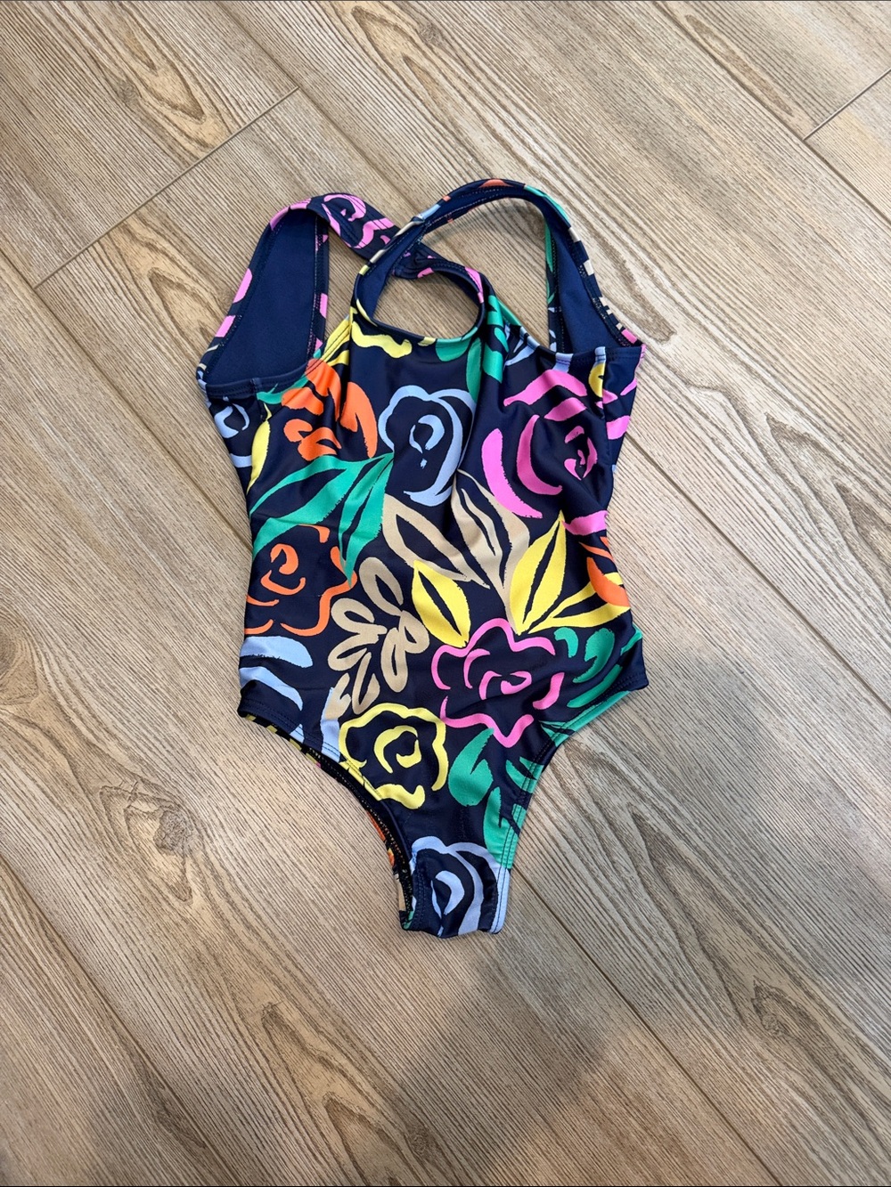 Kids Floral One-Piece Swimsuit - Multi-Color
